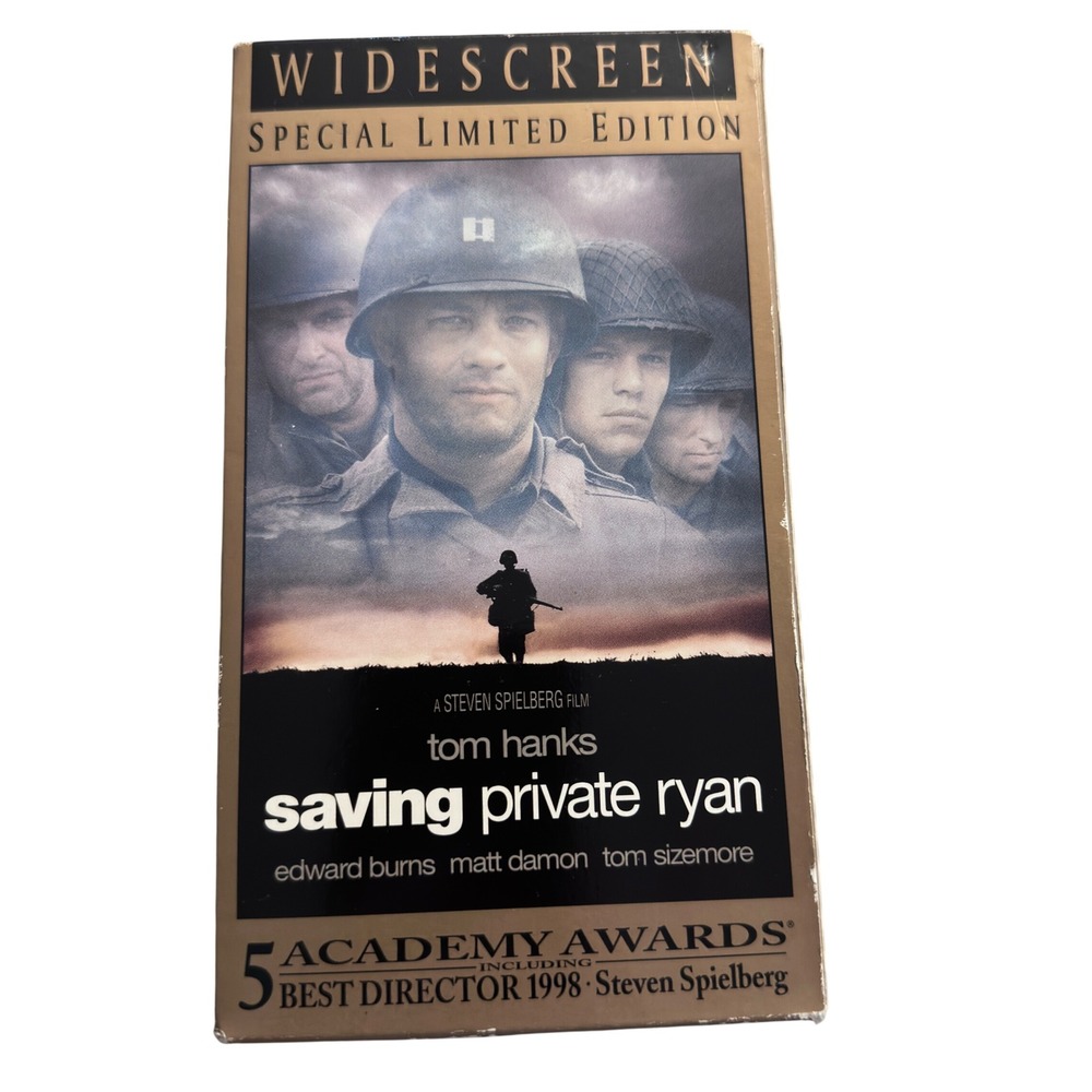 Saving Private Ryan VHS Special Limited Edition Widescreen 2-Tape Set Tom Hanks